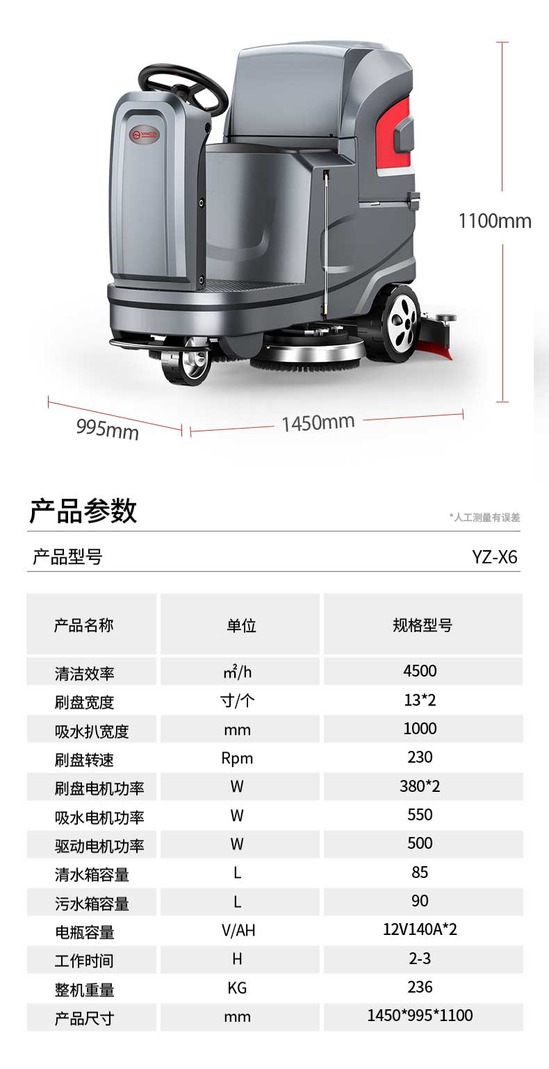 揚(yáng)子電動洗地機(jī)X6